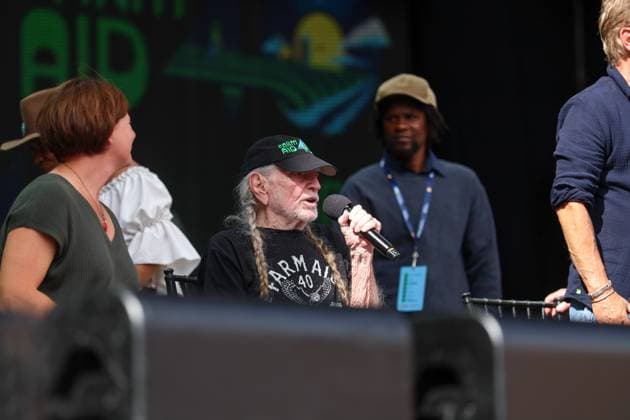 Farm Aid 40 Music Festival Willie Nelson speaks at a press event during the Farm Aid 40 Music Festival at Huntington Bank Stadium in Minneapolis, Minnesota, on September 20, 2025. Minneapolis Minnesota USA  Copyright: xStevenxGarciax originalFilename: garcia-farmaid4250920_npeyM.jpg
