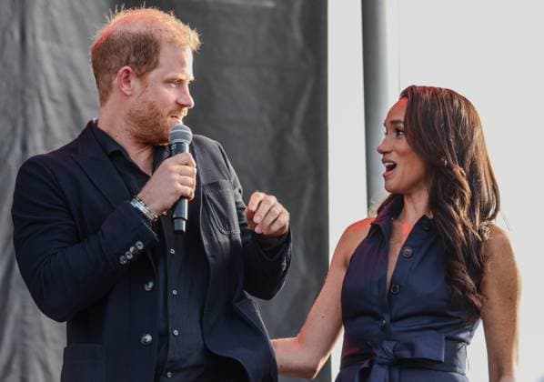September 20, 2025, Santa Barbara, California, USA: Much loved Prince Harry and Princess Meghan, the Duke and Duchess of Sussex, took the stage at One805 Live Concert at movie star Costner s Santa Barbara oceanfront estate in Summerland, CA, where Harry was about to give out the Heart of the Community AwardÃ¢â‚¬Â. One805.org is a multi-million-dollar fundraiser supporting mental health for Santa Barbara CountyÃ¢â‚¬â ¢s first responders. Santa Barbara USA - ZUMAk144 20250920_znp_k144_003 Copyright: xAmyxKatzx