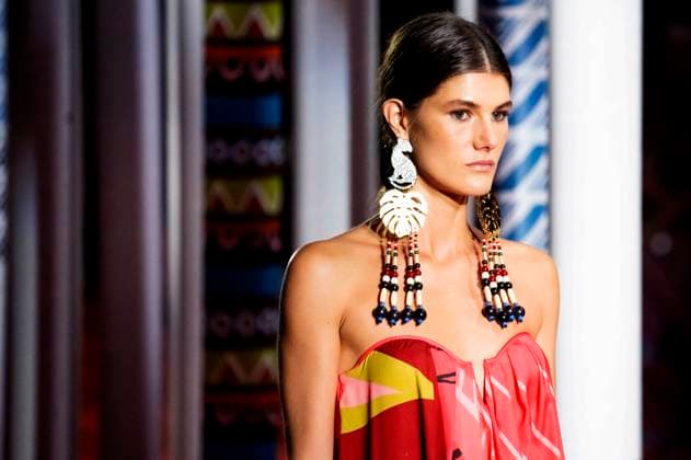 Model at the Dolores CortÃ s Fashion Show at the Mercedes Benz Fashion Week Madrid Spring Summer 2026 at the Ifema Madrid exhibition center, 20 09 2025 Foto:xDyDxFotografosx xFuturexImagex cortes_5924