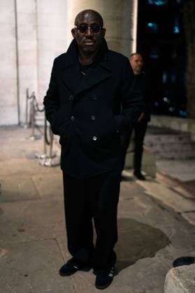 Richard Quinn - Runway - LFW September 2025 Edward Enninful arrives at the Richard Quinn show during London Fashion Week September 2025 at St John s Smith Square., Credit:Lounis Tiar Avalon United Kingdom, London  Copyright: xLounisxTiarx xAvalonx 1039008865