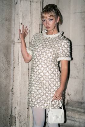 Richard Quinn - Runway - LFW September 2025 Lola Clark arrives at the Richard Quinn show during London Fashion Week September 2025 at St John s Smith Square., Credit:Lounis Tiar Avalon United Kingdom, London  Copyright: xLounisxTiarx xAvalonx 1039009093