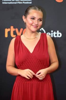 Mia McKenna Bruce at the premiere of the feature film Le Cri des gardes The Fence at the 73rd San Sebastian International Film Festival Festival Internacional de Cine de San Sebastian at the Kursaal San Sebastian, 21 09 2025 Foto:xC.xNiehausx xFuturexImagex fences_5957