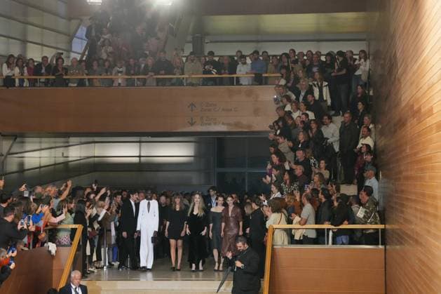 Presentation of the film Couture at the 73rd edition of the San Sebastian Film Festival The film crew leaving the presentation of the film Couture, at the 73rd edition of the San Sebastian Film Festival, at the Kursaal Conference Center and Auditorium, September 21, 2025, in San Sebastian, Guipuzcoa, Basque Country Spain Couture is a French-American film directed by Alice Winocour that premieres today, September 21, The festival celebrates its 73rd edition from September 19 to 27, 2025, reinforcing its global prominence with 254 titles from 56 countries and an outstanding presence of Spanish cinema The participation of women behind the scenes increases and Basque cinema has 38 productions The event includes official sections, premieres, fo Copyright: xUnanuex 6972670