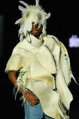 EGO Mercedes-Benz Fashion Week de Madrid - 21 Sep 2025 A model walks the runway wearing a design by Skinsfromtheinsideofmymouth during the Ego Mercedes-Benz Fashion Week de Madrid in IFERMA. Madrid Spain Copyright: xAtilanoxGarciax xSOPAxImagesx FOTO48764