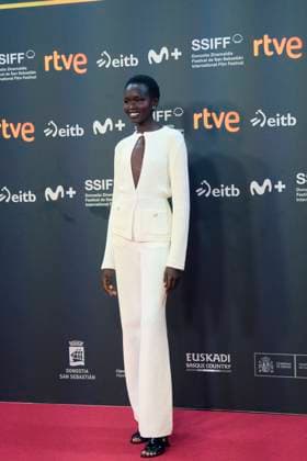 73rd San Sebastian International Film Festival: Couture Red Carpet Anyier Anei attended Couture Red Carpet during 73rd San Sebastian International Film Festival at Kursaal Theatre on September 21, 2025 in Donostia San Sebastian, Spain Photo by IMAGO MPG Donostia San Sebastian Kursaal Theatre Euskadi Spain  Copyright: xMPGx