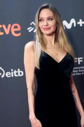 73rd San Sebastian International Film Festival: Couture Red Carpet Angelina Jolie attended Couture Red Carpet during 73rd San Sebastian International Film Festival at Kursaal Theatre on September 21, 2025 in Donostia San Sebastian, Spain Photo by IMAGO MPG Donostia San Sebastian Kursaal Theatre Euskadi Spain  Copyright: xMPGx