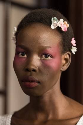 Aadnevik SS26 Show at London Fashion Week LONDON, UNITED KINGDOM - SEPTEMBER 21: A model poses backstage ahead of Aadnevik Spring Summer 2026 show a la memoire de Marie Antoinette the last Queen at The Royal Horseguards Hotel as part of London Fashion Week in London, United Kingdom on September 21, 2025. Wiktor Szymanowicz Anadolu London United Kingdom. Editorial use only. Please get in touch for any other usage.  Copyright: x2025xAnadoluxWiktorxSzymanowiczx