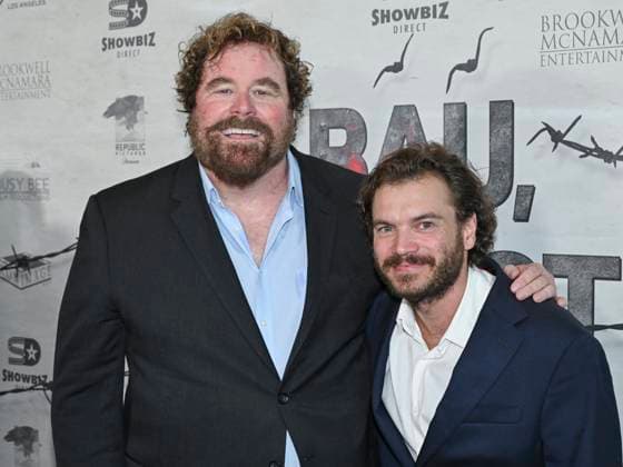 September 21, 2025, Los Angeles, California, USA: Director SEAN MCNAMARA, American actor EMILE HIRSCH attend Bau, Artist At War World Premiere. Los Angeles USA - ZUMAb173 20250921_aap_b173_008 Copyright: xBillyxBennightx