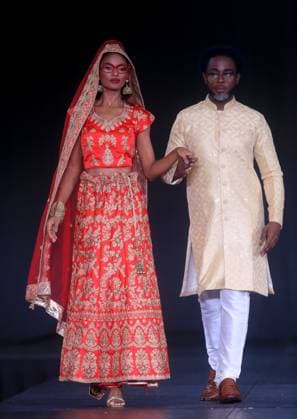 Two models walk the runway wearing creations by Krissi and Priya brand during the second annual Hats & Heels event by Rotary Trinidad and Tobago Hats & Heels event IN Port of Spain, Trinidad and Tobago, 21 September 2025. The event, which commemorates the United Nations International Day of Peace, aims to support Rotary s peacebuilding initiatives, particularly its youth empowerment project and support initiatives. Hats & Heels, a fashion show to raise funds for youth projects !ACHTUNG: NUR REDAKTIONELLE NUTZUNG!  Copyright: xAndreaxDexSilvax USA4720 20250922-55017995407_1