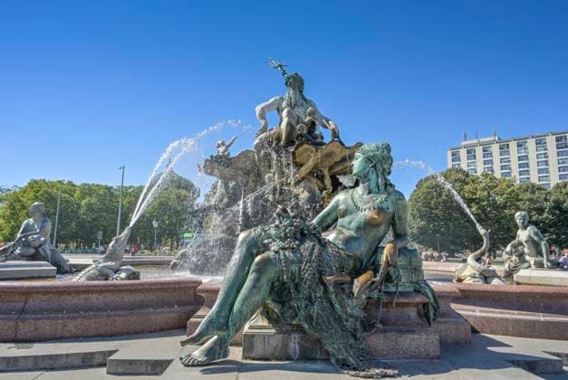 Neptunbrunnen, Rathausstraße, Mitte, Berlin, Deutschland *** Neptune Fountain, Rathausstraße, Mitte, Berlin, Germany