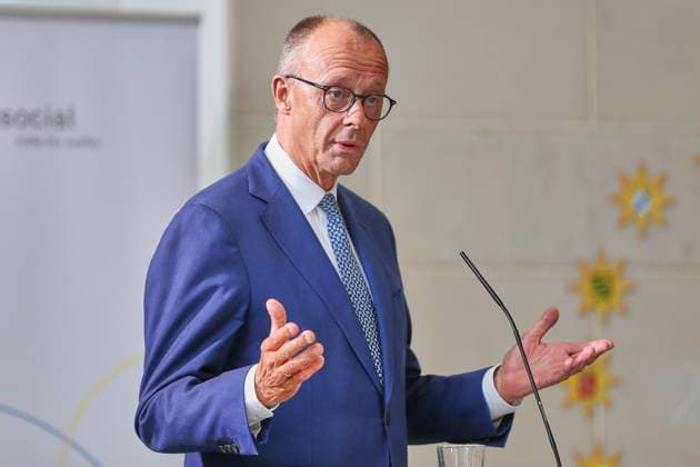 Berlin, Germany, 22 09 2025 Federal Chancellery Award ceremony startsocial 2025 Federal Chancellor Friedrich Merz CDU gives a speech Copyright: xdtsxNachrichtenagenturx dts_83559