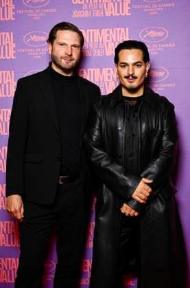 STOCKHOLM, SWEDEN 20250922 Björn Sigerhall, Alex Letic at the gala premiere of the movie Sentimenta Value at the Skandia cinema STOCKHOLM SWEDEN x10050x  Copyright: xPontusxLundahl TTx GALAPREMIÄR SENTIMENTAL VALUE jEZiR_tFhD4