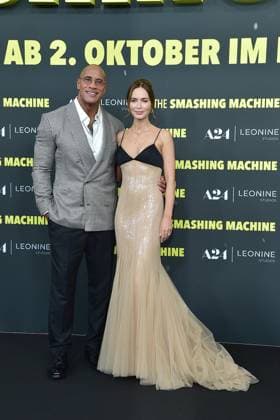 German premiere of THE SMASHJING MACHINE German premiere of THE SMASHJING MACHINE German premiere of THE SMASHJING MACHINE German premiere of THE SMASHJING MACHINE German premiere of THE SMASHJING MACHINE Arrival at the German premiere of THE SMASHJING MACHINE with Dwayne Johnson, Emily Blunt in Berlin on, 22 09 2025 Photopress Mueller