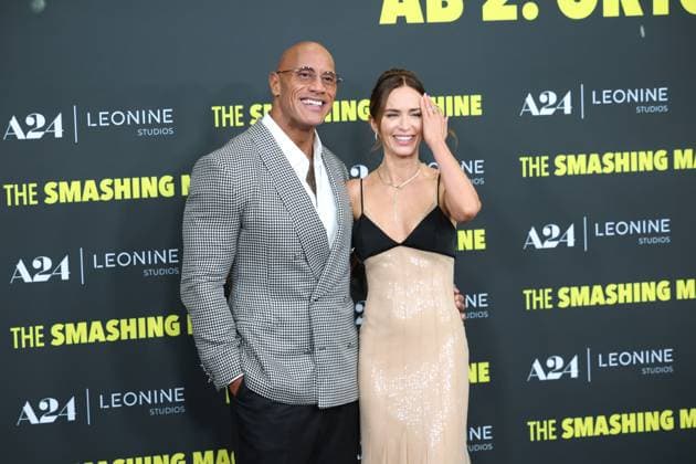 Premiere THE SMASHING MACHINE Between Triumph and Abyss Dwayne The Rock Johnson Emily Blunt German premiere at Berlin Zoo Palast Cinema of THE SMASHING MACHINE Between Triumph and Abyss Copyright: xx