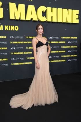 Emily Blunt attends The Smashing Machine premiere at Zoo Palast on September 22, 2025 in Berlin, Germany The Smashing Machine Berlin Premiere on on September 22, 2025 in Berlin, Germany