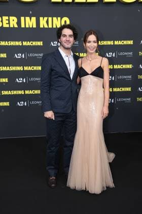 Benny Safdie and Emily Blunt attend The Smashing Machine premiere at Zoo Palast on September 22, 2025 in Berlin, Germany The Smashing Machine Berlin Premiere on on September 22, 2025 in Berlin, Germany