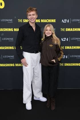 Leonard Conrads and Emilia Pieske at THE SMASHING MACHINE movie premiere at Zoo Palast in Berlin on 22 09 2025 in Berlin The Smashing Machine movie premiere in Berlin