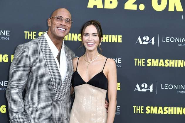 German premiere of THE SMASHING MACHINE Dwayne Johnson and Emily Blunt at the German premiere of THE SMASHING MACHINE in Berlin Date 22 09 2025 Copyright: xEventpressxBerndtx