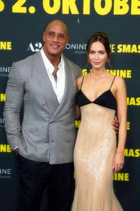 The Smashing Machine , movie premiere at Zoo Palast, Berlin, 22 09 2025 Dwayne Johnson, Emily Blunt, THE SMASHING MACHINE , Red Carpet for the German premiere at ZOO PALAST, Berlin, 22 09 2025 Berlin Zoo Palast Germany, germany Copyright: xChristianxBehringx