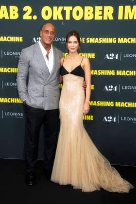 The Smashing Machine , movie premiere at Zoo Palast, Berlin, 22 09 2025 Dwayne Johnson, Emily Blunt, THE SMASHING MACHINE , Red Carpet for the German premiere at ZOO PALAST, Berlin, 22 09 2025 Berlin Zoo Palast Germany, germany Copyright: xChristianxBehringx