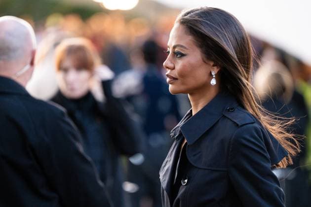 Burberry show at the London Fashion Week - 22 Sep 2025 Emma Thynn attends the Burberry show during the London Fashion Week at Hyde Park. London United Kingdom Copyright: xLounisxTiarx xSOPAxImagesx _DSC7254