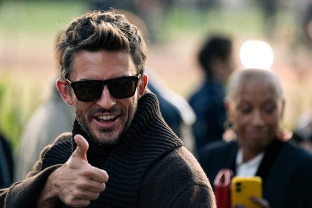 Burberry show at the London Fashion Week - 22 Sep 2025 Jonathan Bailey attends the Burberry show during the London Fashion Week at Hyde Park. London United Kingdom Copyright: xLounisxTiarx xSOPAxImagesx _DSC7308