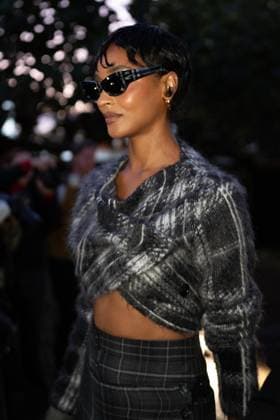Burberry show at the London Fashion Week - 22 Sep 2025 Jourdan Dunn attends the Burberry show during the London Fashion Week at Hyde Park. London United Kingdom Copyright: xLounisxTiarx xSOPAxImagesx _DSC7317