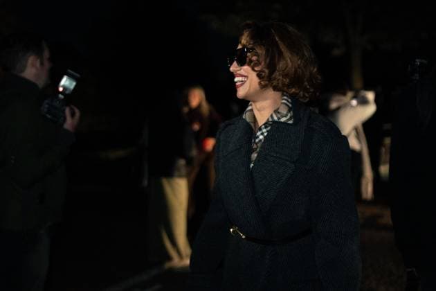 Burberry show at the London Fashion Week - 22 Sep 2025 Raye attends the Burberry show during the London Fashion Week at Hyde Park. London United Kingdom Copyright: xLounisxTiarx xSOPAxImagesx _DSC7359