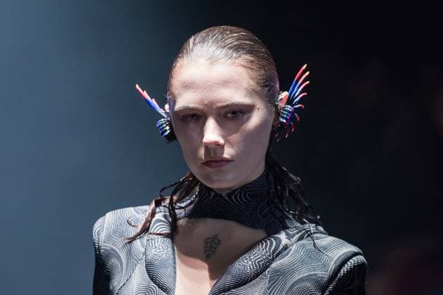 Hengdi Wang SS26 Show at London Fashion Week LONDON, UNITED KINGDOM - SEPTEMBER 22: A model walks the runway during Hengdi Wang Spring Summer 2026 show at London Fashion Week in London, United Kingdom on September 22, 2025. Wiktor Szymanowicz Anadolu London United Kingdom. Editorial use only. Please get in touch for any other usage.  Copyright: x2025xAnadoluxWiktorxSzymanowiczx