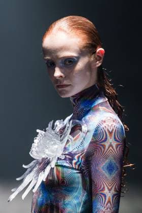 Hengdi Wang SS26 Show at London Fashion Week LONDON, UNITED KINGDOM - SEPTEMBER 22: A model walks the runway during Hengdi Wang Spring Summer 2026 show at London Fashion Week in London, United Kingdom on September 22, 2025. Wiktor Szymanowicz Anadolu London United Kingdom. Editorial use only. Please get in touch for any other usage.  Copyright: x2025xAnadoluxWiktorxSzymanowiczx
