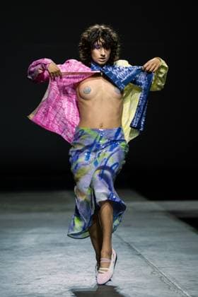 LFW - Ashish Runway A model walks the runway at the Ashish show during London Fashion Week September 2025Photo by LounisPhotography ABACAPRESS.COM London United Kingdom  Copyright: xLounisPhotography ABACAx
