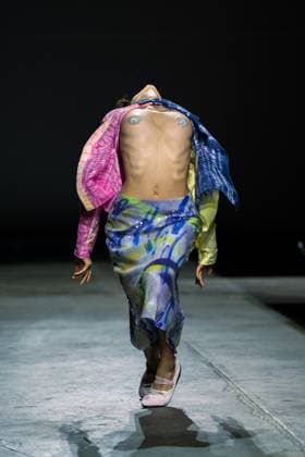 LFW - Ashish Runway A model walks the runway at the Ashish show during London Fashion Week September 2025Photo by LounisPhotography ABACAPRESS.COM London United Kingdom  Copyright: xLounisPhotography ABACAx