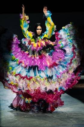 LFW - Ashish Runway A model walks the runway at the Ashish show during London Fashion Week September 2025Photo by LounisPhotography ABACAPRESS.COM London United Kingdom  Copyright: xLounisPhotography ABACAx