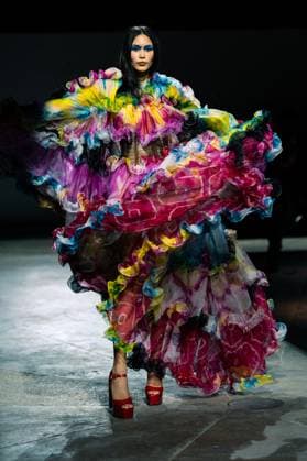 LFW - Ashish Runway A model walks the runway at the Ashish show during London Fashion Week September 2025Photo by LounisPhotography ABACAPRESS.COM London United Kingdom  Copyright: xLounisPhotography ABACAx