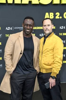 Jerry Kwarteng and Nico Birnbaum at the German premiere of THE SMASHING MACHINE in Berlin on 22 09 2025
