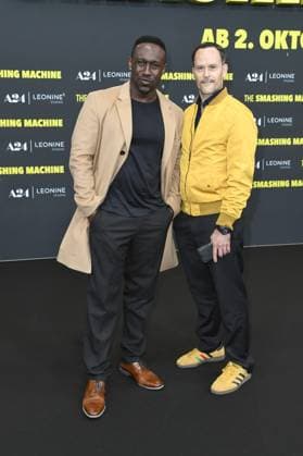 Jerry Kwarteng and Nico Birnbaum at the German premiere of THE SMASHING MACHINE in Berlin on 22 09 2025