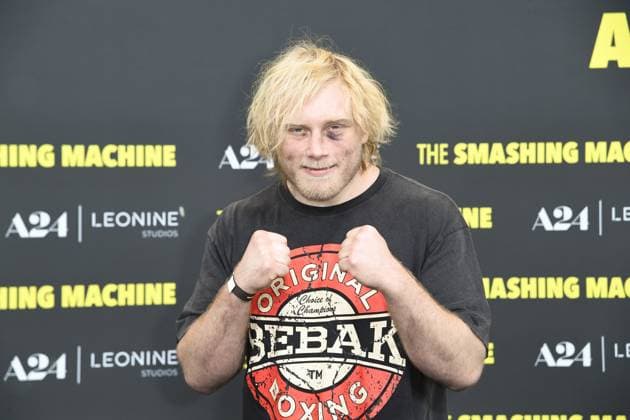Frederic Vosgroene the Neanderthal at the German premiere of THE SMASHING MACHINE in Berlin on 22 09 2025
