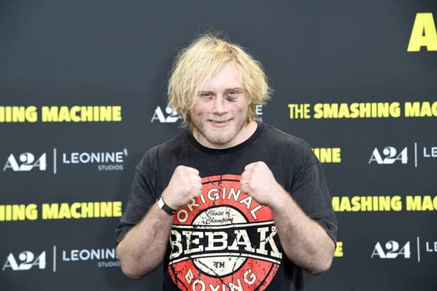 Frederic Vosgroene the Neanderthal at the German premiere of THE SMASHING MACHINE in Berlin on 22 09 2025