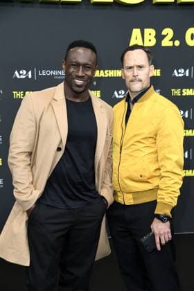 Jerry Kwarteng and Nico Birnbaum at the German premiere of THE SMASHING MACHINE in Berlin on 22 09 2025