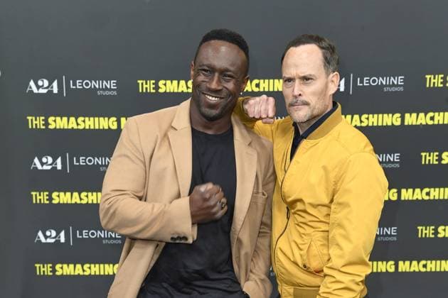 Jerry Kwarteng and Nico Birnbaum at the German premiere of THE SMASHING MACHINE in Berlin on 22 09 2025