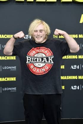 Frederic Vosgroene the Neanderthal at the German premiere of THE SMASHING MACHINE in Berlin on 22 09 2025