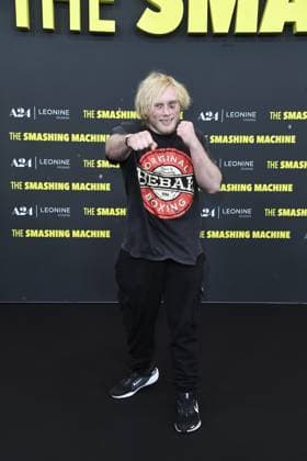 Frederic Vosgroene the Neanderthal at the German premiere of THE SMASHING MACHINE in Berlin on 22 09 2025