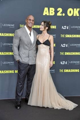 Dwayne Johnson and Emily Blunt at the German premiere of THE SMASHING MACHINE in Berlin on 22 09 2025
