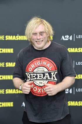 Frederic Vosgroene the Neanderthal at the German premiere of THE SMASHING MACHINE in Berlin on 22 09 2025