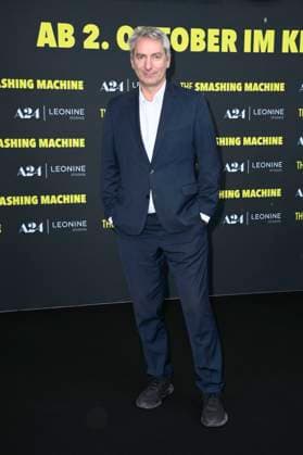 Till Schmerbeck at the premiere of the movie The Smashing Machine at Zoo Palast Berlin, 22 09 2025 Foto:xN.xKubelkax xFuturexImagex machine_5919