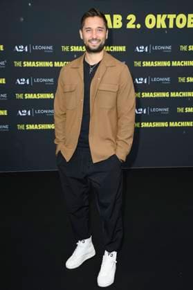 Moritz Leitner at the premiere of the movie The Smashing Machine at Zoo Palast Berlin, 22 09 2025 Foto:xN.xKubelkax xFuturexImagex machine_5929