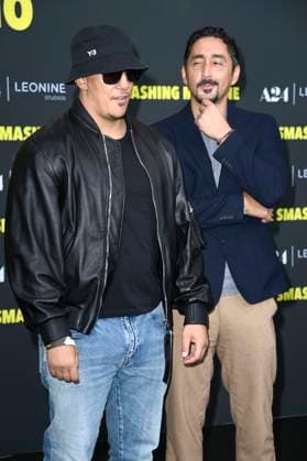 Farid Bang and Eko Fresh at the premiere of the movie The Smashing Machine at Zoo Palast Berlin, 22 09 2025 Foto:xN.xKubelkax xFuturexImagex machine_5937