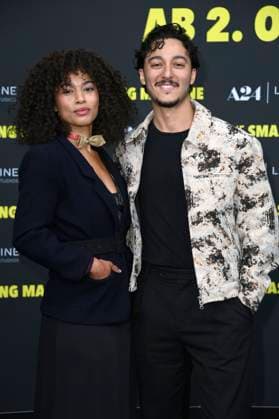 Aysha Joy Samuel with companion at the premiere of the movie The Smashing Machine at Zoo Palast Berlin, 22 09 2025 Foto:xN.xKubelkax xFuturexImagex machine_5944
