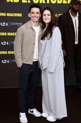 Marc Weinmann with companion at the premiere of the movie The Smashing Machine at Zoo Palast Berlin, 22 09 2025 Foto:xN.xKubelkax xFuturexImagex machine_5947