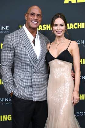 Dwayne Johnson and Emily Blunt at the premiere of the movie The Smashing Machine at Zoo Palast Berlin, 22 09 2025 Foto:xN.xKubelkax xFuturexImagex machine_5990